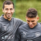 Torreira, Mkhitaryan all smiles in Arsenal training session
