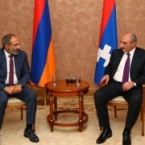 Acting Armenian PM, Karabakh President meet in Yerevan