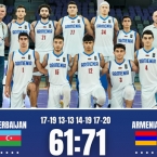 Armenia beat Azerbaijan in FIBA U20 EuroBasket game