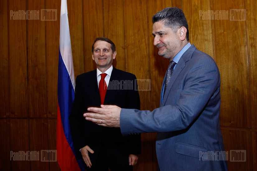 PM Tigran Sargsyan received the Head of the RF Presidential Staff Sergei Naryshkin 