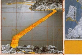 New York-based artist Christo invites public to walk on water