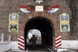 На российской военной базе в Армении проводятся «Командирские старты» - первый отборочный этап соревнований среди офицеров