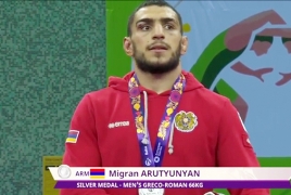 Armenian wrestler wins silver at European Games in Baku