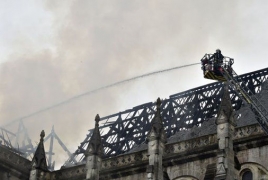19th Century French basilica of Saint-Donatien destroyed by fire