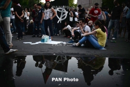 Sit-in to protest electricity hike underway in Yerevan