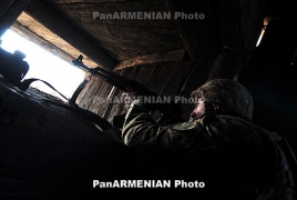 В результате обстрела с азербайджанской стороны ранен армянский военнослужащий