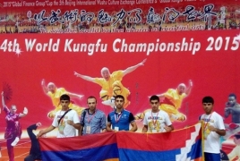 Artsakh athletes win 3 bronze medals at Kung Fu World Championships