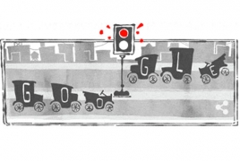 Google Doodle marks first electric traffic light installation in 1914