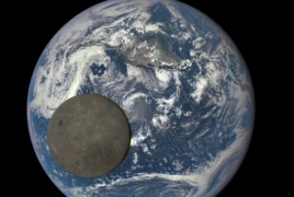 NASA-ն ցուցադրել է Լուսնի մութ կողմի հազվագյուտ լուսանկարը Երկրի ֆոնին