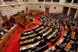 Draft bill for third bailout submitted to Greek parliament