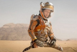 Matt Damon left alone on Mars in 