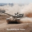 Российские танкисты в Армении отрабатывают один из элементов «Танкового биатлона» - «Танковый спринт»