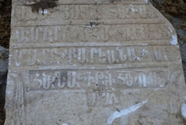 Armenian tombstones used as cap sewers in Turkish city