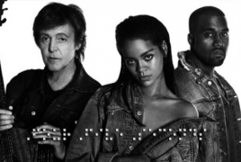 Rihanna joins Kanye to perform “FourFiveSeconds” at FYF Fest