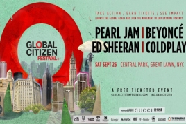 DiCaprio, Beyonce, Zuckerberg to be onstage for Global Citizen Festival