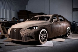 Lexus makes drivable cardboard car
