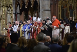 В Вестминстерском аббатстве состоялась поминальная церемония памяти жертв Геноцида армян