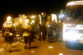 At least nine killed, 47 injured in Moscow-Yerevan bus crash (Updated)