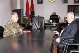 Karabakh army commander, OSCE envoy meet ahead of monitoring