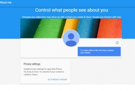Google’s About me page lets users control info on company's all apps