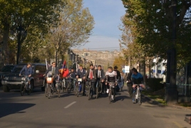 Tie and Wind rally promotes bicycle culture in Armenia
