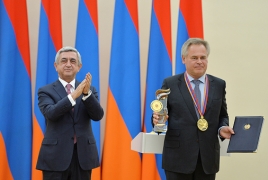ՀՀ նախագահը ՏՏ ոլորտում համաշխարհային ներդրման համար մրցանակը հանձնել է Եվգենի Կասպերսկուն