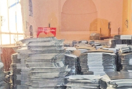 Armenian church turned into cardboard warehouse in Turkey