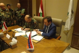 Армения и Ливан подписали программу военного сотрудничества на 2016 год