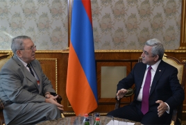 President Sargsyan meets with PACE rapporteur on Armenia