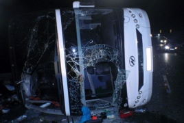 Все пострадавшие в аварии автобуса Москва-Ереван выписаны из больниц