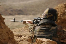 Azeri army continues violating ceasefire on contact line