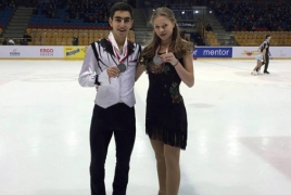 Armenian figure skaters win silvers at Poland's Torun Cup 2016