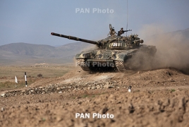 На российской военной базе в Армении проходит подготовка военнослужащих мотострелковых подразделений