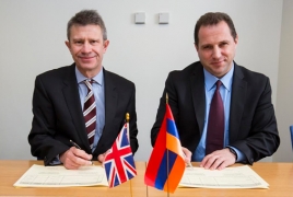 Armenia, UK sign 2016-2017 defense cooperation plan