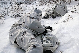 Разведчики российской военной базы в Армении проходят подготовку на большой высоте и при низких температурах