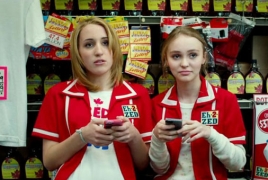 Lily-Rose Depp, Harley Quinn Smith in “Yoga Hosers” comedy clip