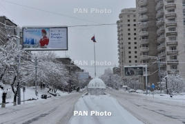 В Армении есть закрытые для транспорта дороги: Ожидается слабый снег
