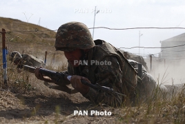 Karabakh serviceman killed in Azerbaijani shelling