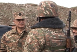 Министр обороны Армении ознакомился с ситуацией на линии соприкосновения ВС Арцаха и Азербайджана