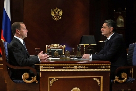 Саркисян и Медведев обсудили актуальные задачи и дальнейшую деятельность ЕАЭС