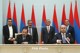 Ruling Republican, ARF parties sign agreement on political cooperation