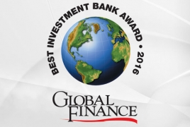 Америабанк признан лучшим банком Армении 2016 года по версии журнала Global Finance