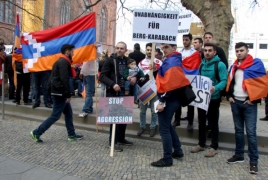 German-Armenians rally against Azerbaijani violence in Karabakh