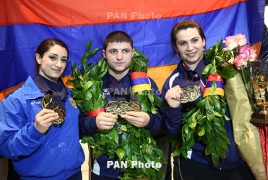Armenia weightlifters bring 18 medals home from European Championships