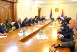 ՀՀ և ԼՂ նախագահների խորհրդակցությունը. Քննարկվել է Բաքվի ագրեսիայի հետևանքով իրավիճակը ԼՂ-ում