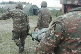 Армянские военнослужащие принимают участие в многонациональных боевых учениях в Германии