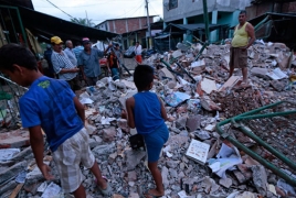 Powerful earthquake jolts disaster-stricken Ecuador
