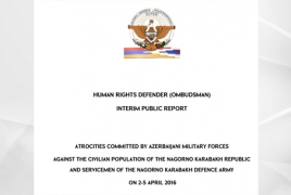 Омбудсмен НКР представил доклад о зверствах азербайджанцев в Карабахе