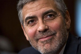 Голливудский актер Джордж Клуни в Ереване