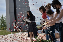 Armenian Genocide memorial flowers get a second life